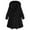 Black, variant on GDREDA Women's Autumn And Winter Button Fashionable Warm Corduroy Hooded Jacket Coat Black,XXXXL