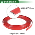 thumbnail image 4 of Unique Bargains 3/5" 15mm Width 16Ft 500cm Length Window Trim Strip Kit Red, 4 of 8