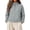 Gray, variant on Smsaxvxz Half Zipper Sweatshirts for Women Casual Long Sleeve Shirts Solid Pullover Tops Fashion Fall Outfits Gray S