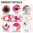 thumbnail image 4 of Santasup Blow Up Paddle Board Inflatable Paddle Board For Adults, 10ft Stand Up Paddleboard, Sup Board With Sup Accessories, Non-Slip Deck, Adjustable Paddle, Travel Backpack Wide Stance Pink, 4 of 6