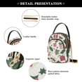 thumbnail image 4 of FORMRS Crossbody Bag for Women Quilted Travel Shoulder Cell Phone Purse with Chain Strap Handbag, White Christmas Holly, 4 of 7