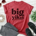 thumbnail image 2 of Big Yikes Shirt, Unisex Women's Men's Shirt, Silly Shirt, Humorous Shirt, Snarky Shirt, Heather Red, Small, 2 of 6