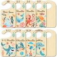 thumbnail image 1 of 10 divisores de armario con diseño de gato, bonitos animales del océano, organizador colgante de madera de doble cara, separadores de tela para bebés recién nacidos de 24 meses., 1 of 6