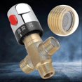 thumbnail image 4 of Water Heater Temperature Limiter, Thermostatic Mixing Valve Brass Mixing Valve Water Temperature Hose Basin Thermostat Control, 4 of 5