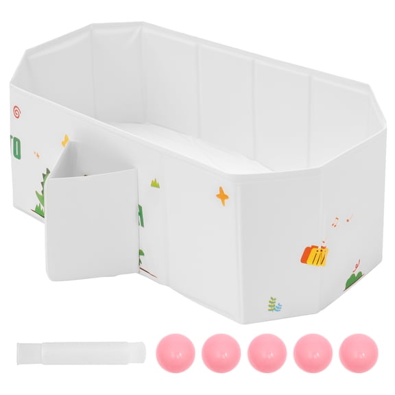 Austok Foldable Bathtub for Children Multifunctional Portable Bath Tub Large Toddler Bath for Age 0-8 All in One Design with Drain Plug
