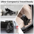 thumbnail image 3 of QPlay Ultra Lightweight Travel Stroller for Ages Baby 6 Months to 4 Years Old, Toddlers Umbrella Stroller with One-Hand Fold, Reclining Seat, Airplane Carry-on Size– 9.48lbs, 3 of 9