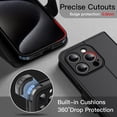 thumbnail image 5 of JETech Wallet Case for iPhone 15 Pro Max 6.7-Inch, Shockproof PU Leather Magnetic Flip Cover with Card Holder, Stand Feature and Full Camera Protection (Black Titanium), 5 of 6