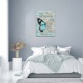 thumbnail image 6 of Blue Butterfly Canvas Wall Art Memorial Gift Teal Sympathy Sign Pictures Wall Decor Country My Piece in Heaven Painting Prints Modern Artwork Home Decoration for Bathroom Bedroom Living Room 12"x16", 6 of 6