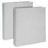 2 Pack Silver Glitter 3 Ring Binders for Girls, Kids, School Supplies, 250 Sheet Capacity, 10.75 x 12 x 1.75 in