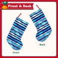 thumbnail image 2 of Goofa Ice Blue Stripes for Christmas Stockings, 18inch Xmas Hanging Stocking Decorations for Christmas Party Family Decor, 2 of 7