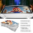 thumbnail image 3 of Super Mario Car Windshield Sun Shades, Front Windshield Sun Shade For Car Truck Suv, Foldable Sun Visor, Hardened Reflector Shield Cover, Keeps Your Vehicle Cool, 3 of 9