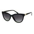 thumbnail image 1 of Womens Large Rhinestone Jewel Hinge Oversize Cat Eye Sunglasses Black Gold Smoke, 1 of 4