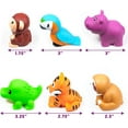 thumbnail image 2 of Tub Works Mold Free No Hole Bath Toys, 6 Pack, Rainforest, 2 of 9