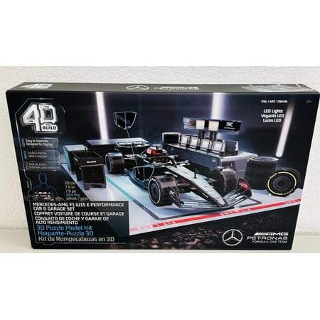4D Build Mercedes-AMG F1 W15 E Performance Car & Garage Set