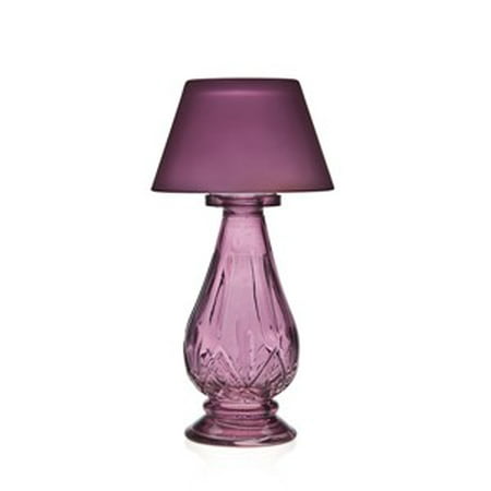 9 quot dark purple glass tea light candle holder votive table tea light holder lamp with shade
