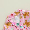 thumbnail image 3 of Conjunto de pijama navideño de satén Twopumpkin para niñas pequeñas, color rosa, 3 of 7