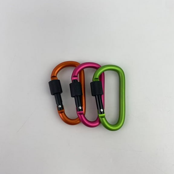 QUANLOR Mountaineering equipment, namely, hooks,Auto Locking Climbing Carabiner Clips, Twist Lock, D Shaped 3.93 Inch, Large Size