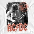 thumbnail image 2 of ACDC Stamp Poster Women's T Shirt, White, Large, 2 of 6