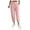 Pink, variant on Women Solid Color Zipper Slacks With Angled Pockets Daily Relaxed Fit Breathable Workout Training Joggers Bottoms
