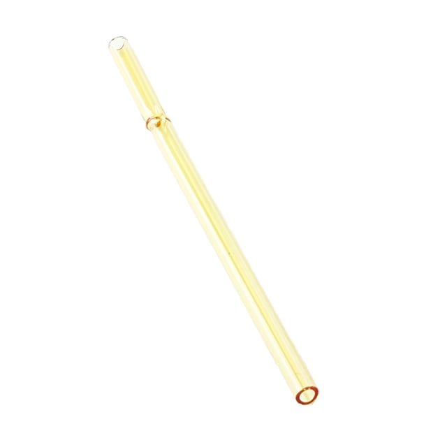 Variedad De s De Rectas, s Reutilizables, De Agua Fluida Con Cepillo De Limpieza De 8 Mm Amarillo Baoblaze Dispensador de paja de beber