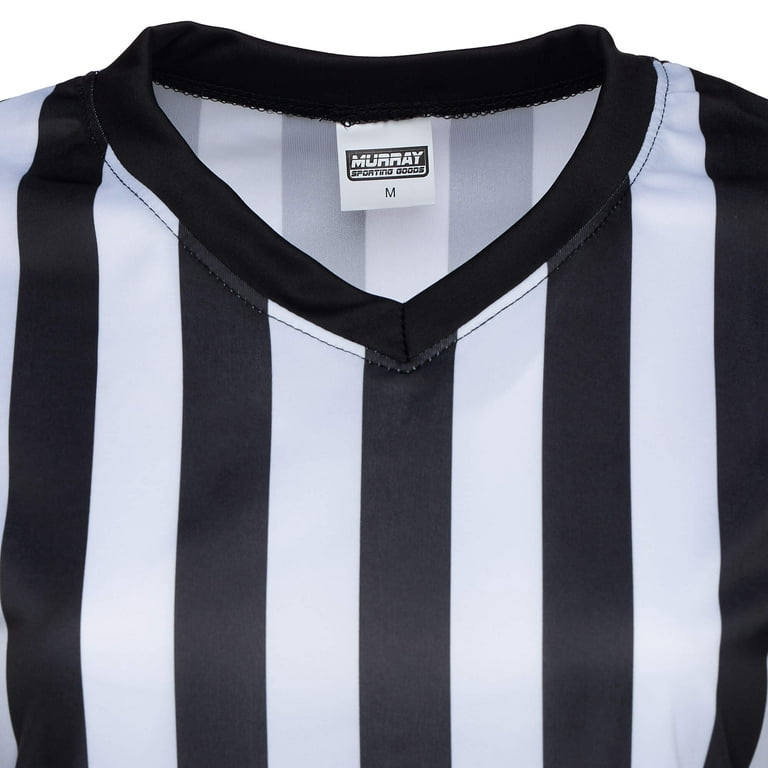 Murray Sporting Goods Mens Official Pro-Style Collared Referee Shirt Officiating Jersey for Basketball Football Soccer (Large)