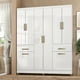 thumbnail image 2 of Ropero Armario 8 Puertas 2 Cajones RP 1820-BR Blanco, 2 of 5