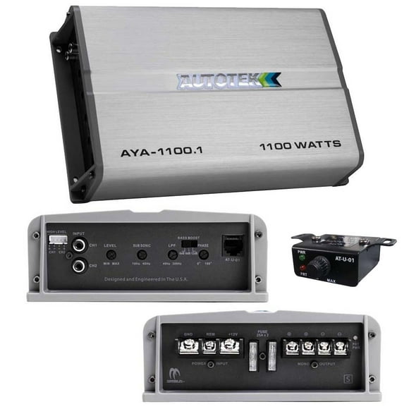 Autotek AYA-1100.1 Amplificateur Audio de Voiture Mono Max 4 Watts