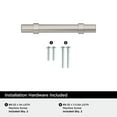 thumbnail image 4 of Amerock Central 3 inch (76mm) Center-to-Center Satin Nickel Cabinet Pull, 10 Pack, 4 of 4
