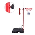 thumbnail image 4 of Gzxs Portable and Removable Adjustable Teenager Basketball Rack, Black & Red, Adjustable Height 1.6m-2.18m, 4 of 8