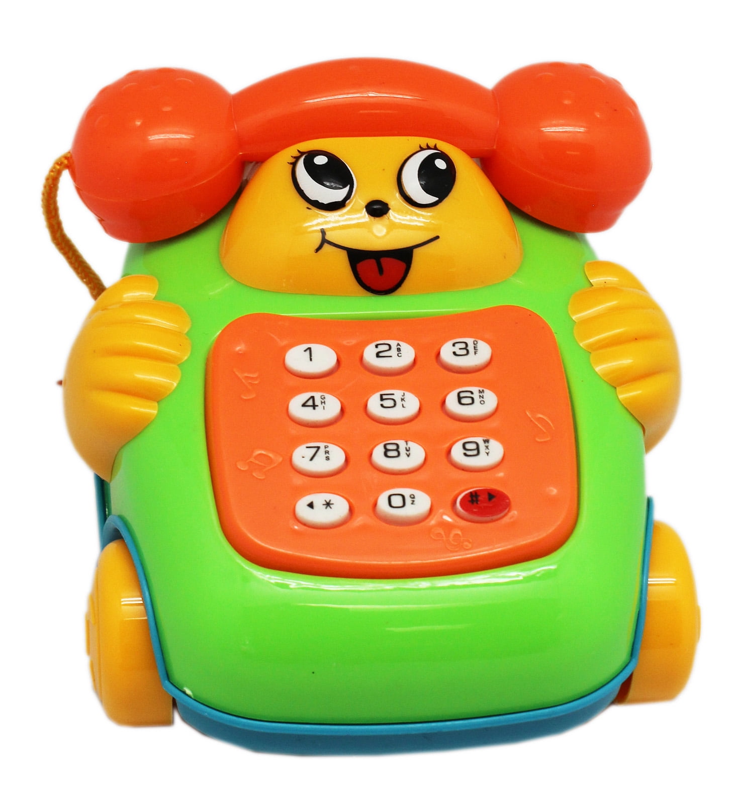 Yellow Face and Hands Children's Muscial Toy Telephone