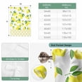 thumbnail image 6 of Yellow Lemon Tie Up Curtains 45 Inches Long, Kitchen Window Curtains Over Sink, Summer Botanical Watercolor Pastoral Small Window Curtains Shade Balloon Curtains Valances for Bedroom/Cafe 34"x45", 6 of 8