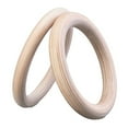 thumbnail image 3 of CUITING Anneaux de Gymnastique en Bois Parfaits pour l'Entraînement de Force et de Conditionnement 28Mm 15Cm, 3 of 6