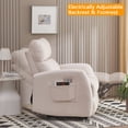 thumbnail image 5 of Hybition Modern Recliner Velvet Chair Electrically Adjustable Single Sofa-Beige, 5 of 8