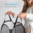 thumbnail image 3 of USIONE 3 Pack Pop Up Mesh Laundry Hamper Collapsible Laundry Baskets with Side Pocket - Breathable,Sturdy,Foldable Design for Home, Dorm, Travel and Storage(Black), 3 of 8