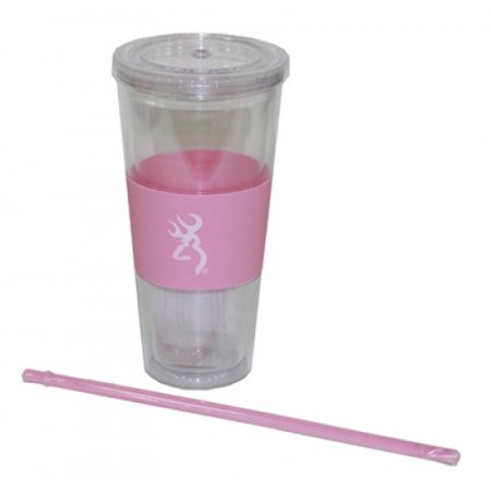 UPC 848170001546 product image for Browning Pink/White 20oz Insulated Straw Cup | upcitemdb.com