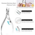 thumbnail image 2 of 6 PCS set Ingrown Toenail Tools Kit, Premium Nail Treatment Foot Tool, Ingrown Toenail Removal Correction Clippers, Ingrown Toe Nail File Lifter, Professional Pedicure Tool, 2 of 9
