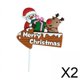 thumbnail image 1 of 2 Adornos Para Tartas Navideñas, Coloridos Artículos Para Fiestas, Decoración De Tartas, Estilo G, 1 of 8