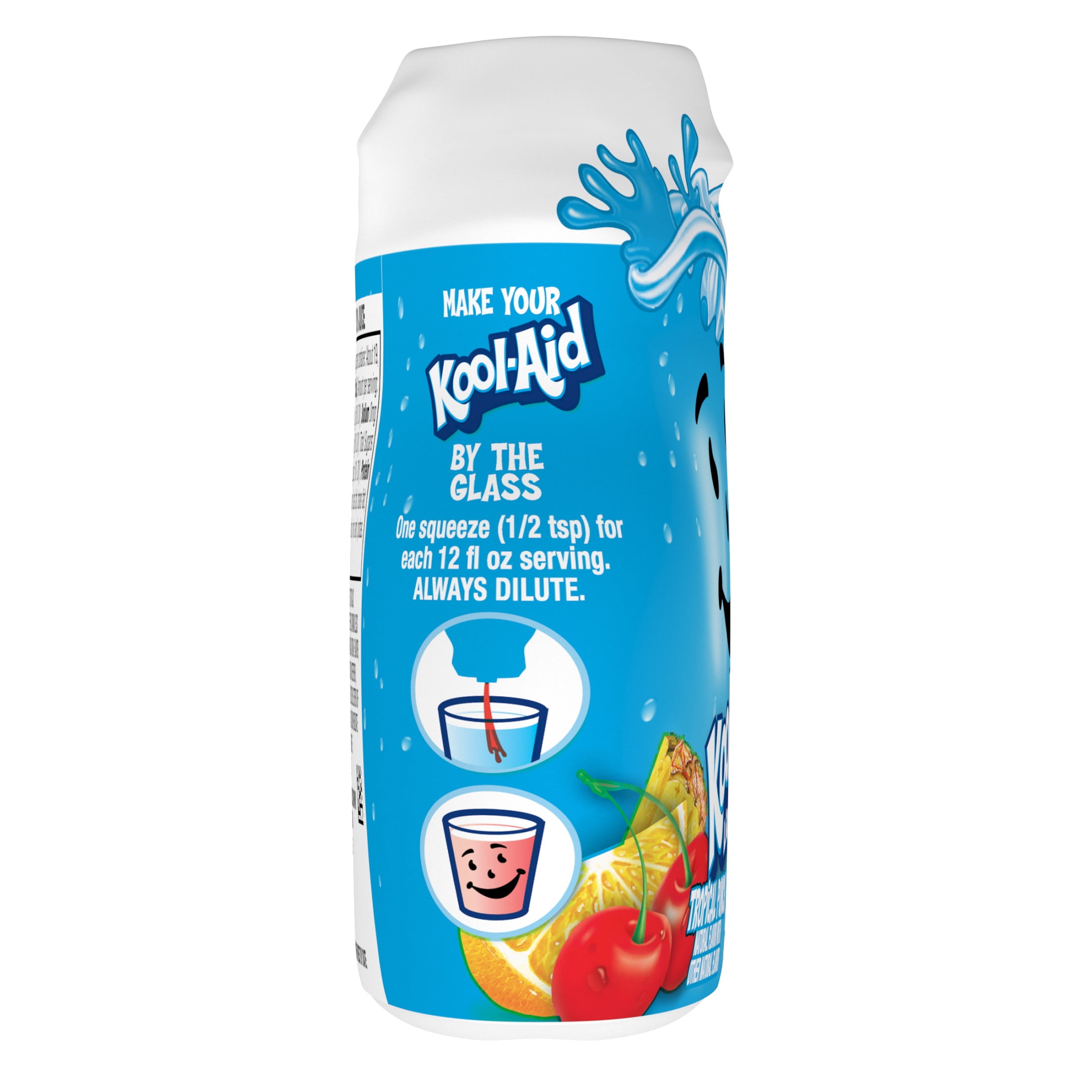 Kool-Aid Liquid Tropical Punch Naturally Flavored Soft Drink Mix, 1.62 fl oz Bottle