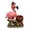 D1 Blue Bow Flamingo, variant on YIQMI Removable Black Brown Lying Dog Garden Statue with Solar LED Lamp, Outdoor Resin Brick Pattern Planter with Welcome Sign for Patio, Lawn, Porch