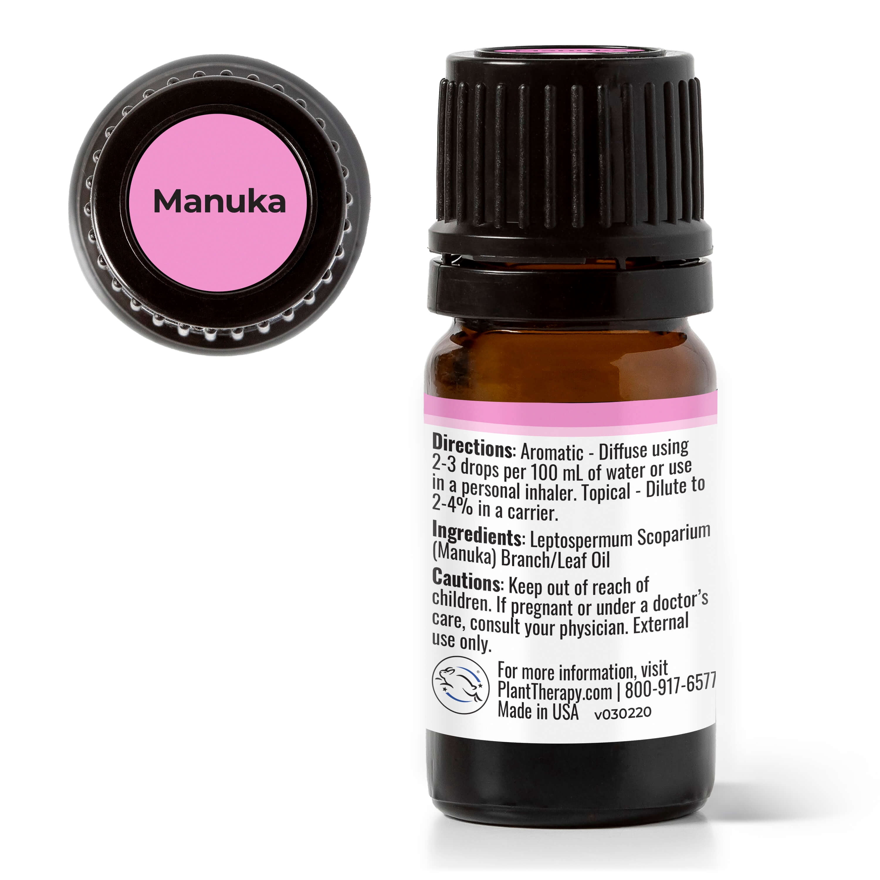 Plant Therapy Manuka Essential Oil 5 mL (1/6 oz) 100% Pure, Undiluted, Therapeutic Grade