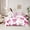 Pink White 01, variant on Castle Fairy Cartoon Pink Bow Twin Bedding Sets,Ribbon Bowknot Bedding Comforter Set