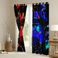 thumbnail image 3 of Gaming Curtains & Drapes Gamer 30%-50% Blackout Curtains ,Video Game Console Gaming Window Curtains Bedroom Decor,Gamepad Black Red Blue Tie Dye Window Treatments, 3 of 6