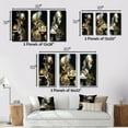 thumbnail image 4 of Designart "Sci-Fi Portrait Cyborg Soldier in White & Gold II" Robot Framed Wall Art Set Of 3 - Gold Modern Frame Gallery Set For Office Decor, 4 of 6