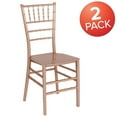 thumbnail image 3 of 2 Pk. HERCULES Series Rose Gold Resin Stacking Chiavari Chair, 3 of 8