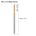thumbnail image 2 of Metric Thread Tap M5 x 0.8 H2 120mm Straight Flute Tapping Repair Tool, 2 of 7