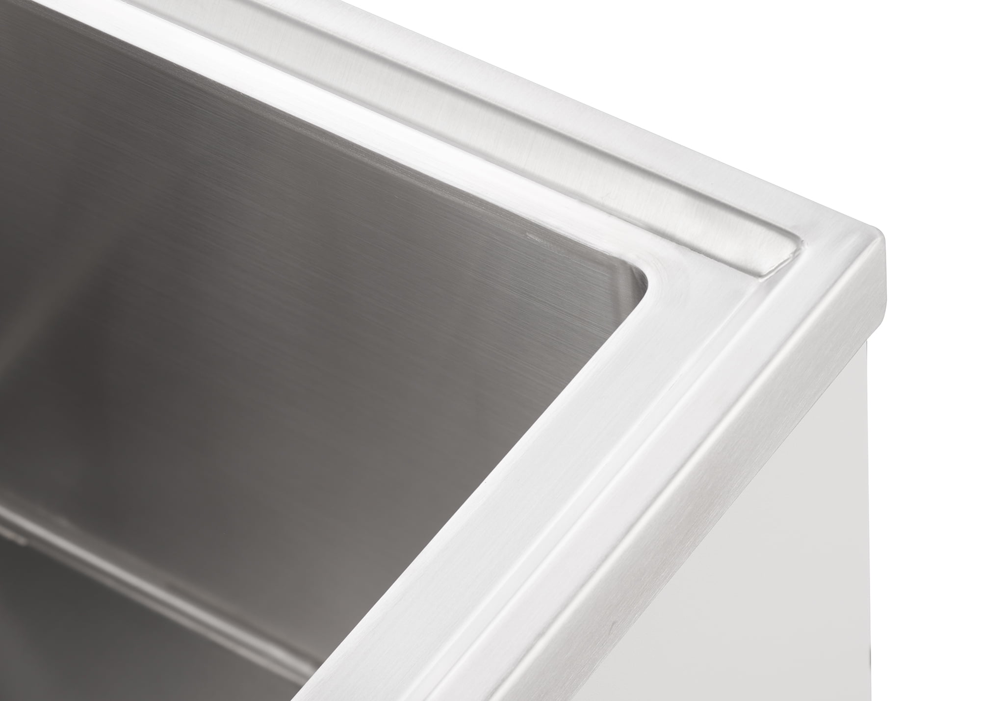 TRINITY BASICS | 18x16x13 Basin | Stainless Steel Utility Sink | NSF | White