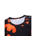 thumbnail image 5 of Fiomva Halloween Family Matching Pajamas Pumpkin Skeleton Print Long SleeveTops and Pants Sleepwear Loungewear, 5 of 6