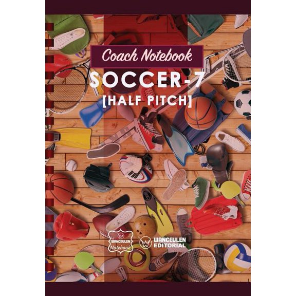 Coach Notebook - Soccer-7 (Half pitch) (Paperback)