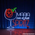 thumbnail image 3 of Glowneon Maria Love At First Spritz Neon Sign, Custom Name Cocktail Neon Led Light, Bar Pub Décor, 3 of 4