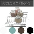 thumbnail image 6 of Smart Design 3-Tier Spice Rack Shelf Organizer - Steel Metal Wire - Rust Resistant - Cupboard, Jars, Can, Cabinet and Pantry Storage Organization - Kitchen - 10.25 x 4.25 Inch - Charcoal Gray, 6 of 7